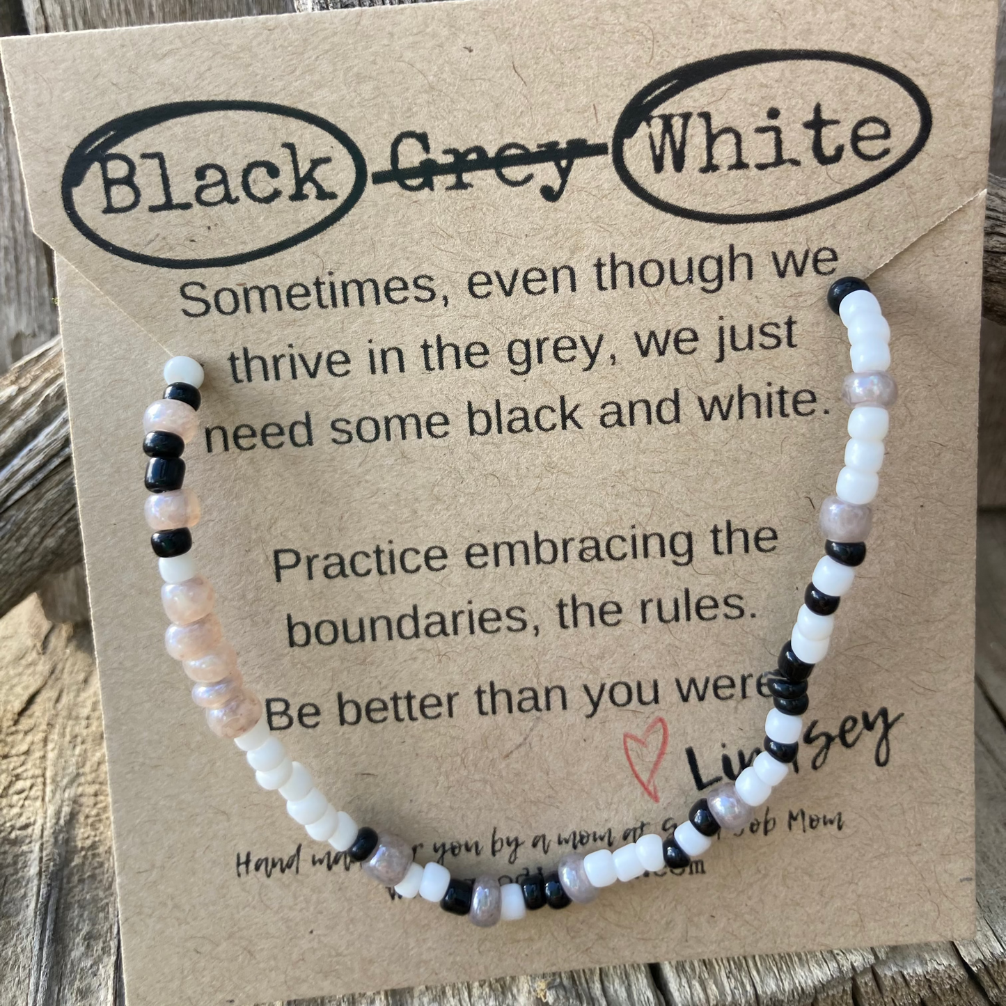 The Black and White Bracelet
