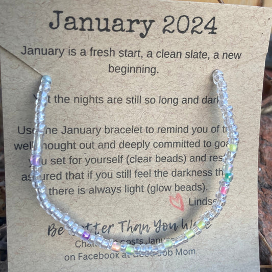 The January Challenge Bracelet 2024
